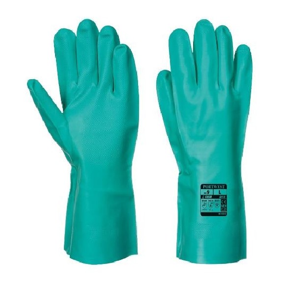 GUANTO PROTEZIONE CHIMICA NITROSAFE - A810 - verde