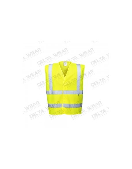 HI-VIS ANTI STATIC VEST - FLAME RESISTANT - FR71