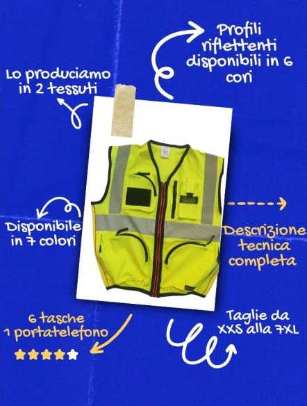 GLT-ELASTICIZZATO GILET SOCCORSO