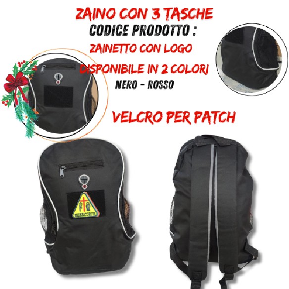mochila with velcro for patch