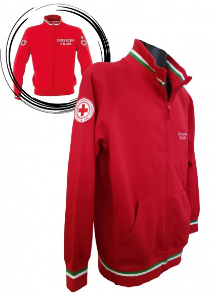 Felpa Tricolore CROCE ROSSA